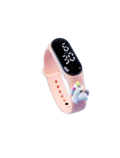 Children's Watch M3 Pink Led Sports Cute Rainbow Pony Electronic Watch