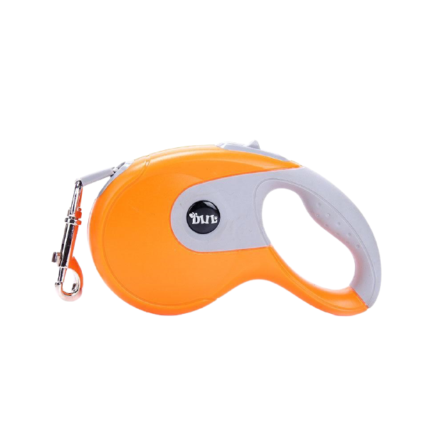5m Retractable Traction Tangle Free Dog Rope Leash - Orange