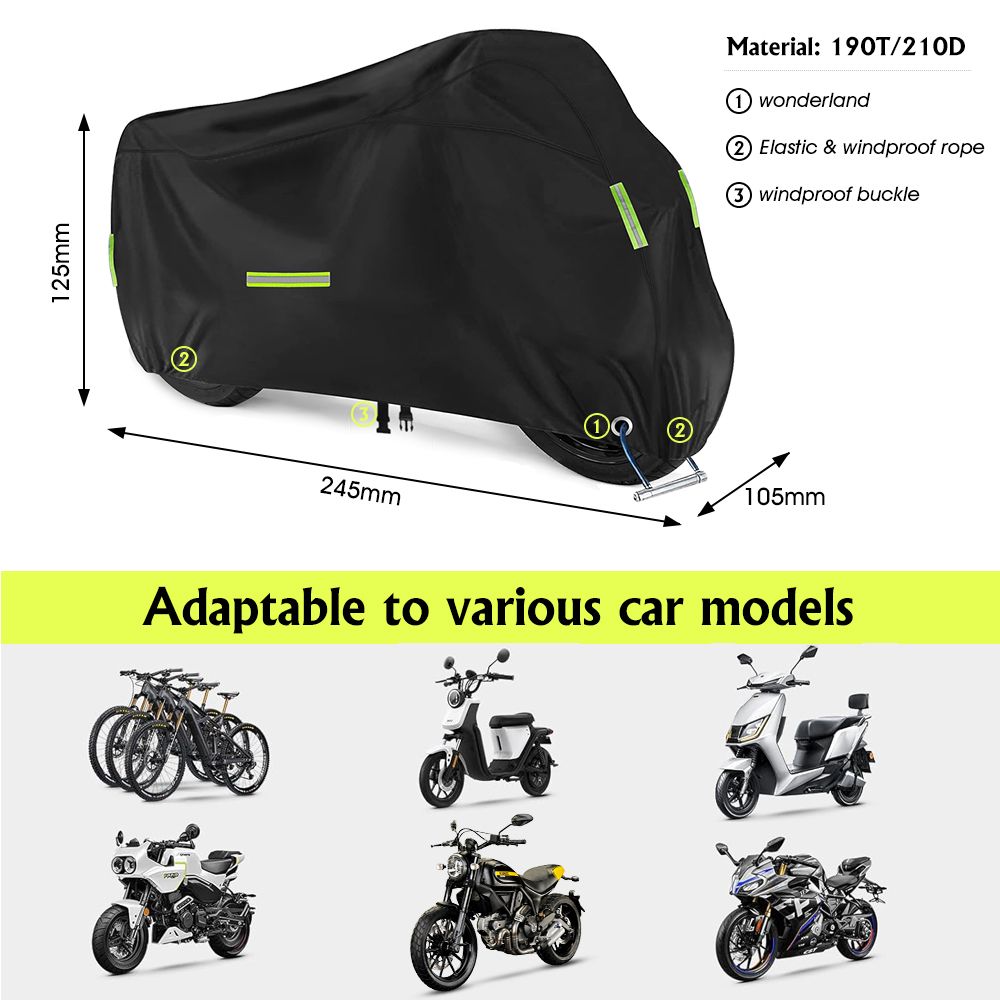 Motorfiets Cover Moto Regenjas Universele Motorfiets Covers