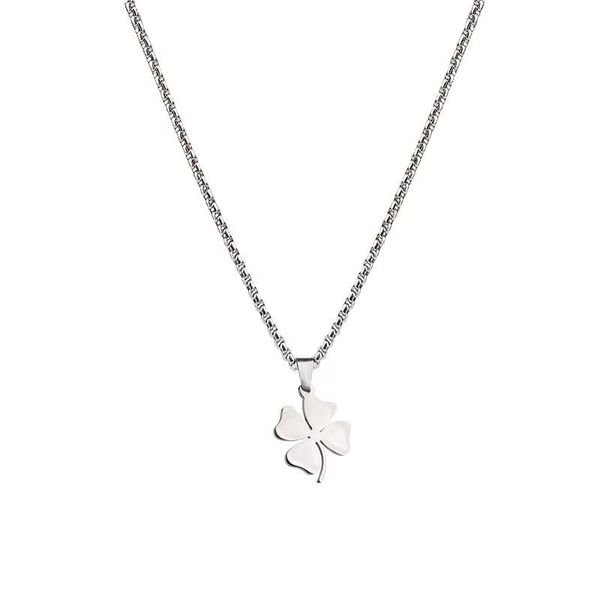 Clover Titanium Steel Necklace for Women
