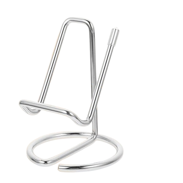 Silver Desktop Metal Stand or Holder Cell Phone , iPad Mini, Kindle