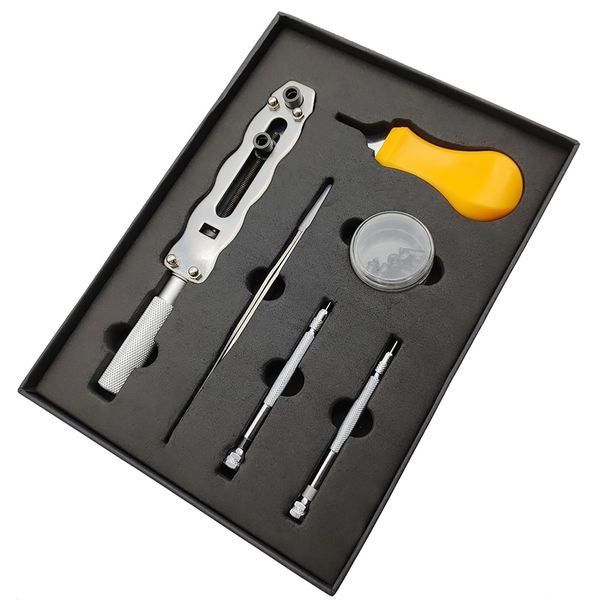 Portable Watch Back Case Opener Remover Tool Kit - Yellow