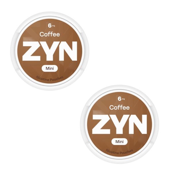 Zyn Mini Nicotine Pouches - Coffee 6mg - 2 pack (30 Pouches)