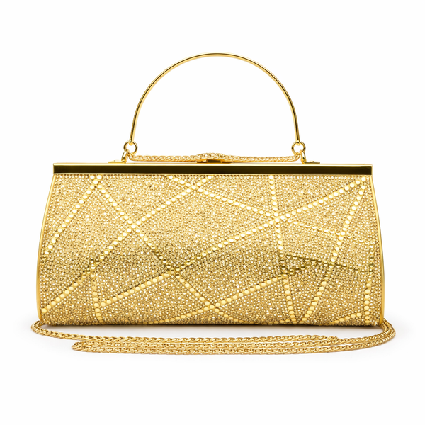 Luxury Rhinestone Evening Clutch Bag With Handle image