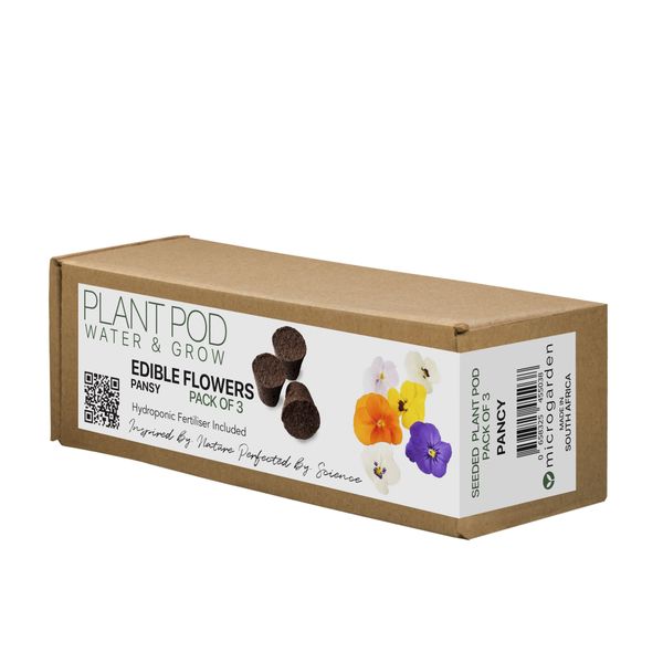 PLANT POD - Edible Flowers Pansy - Pack of 3