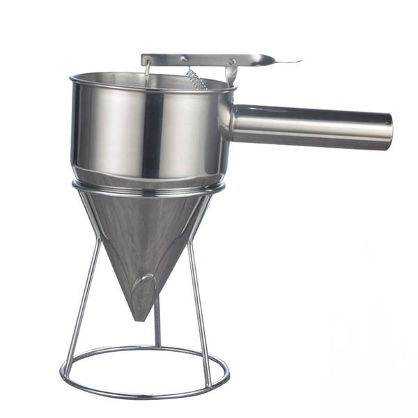 Multifunctional Stainless Steel Piston Funnel Cupcake Batter Dispenser