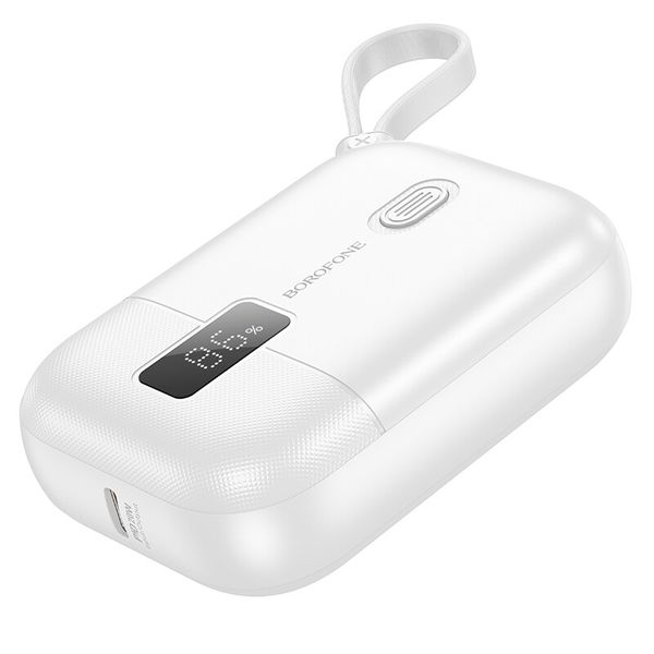 MINI PORTABLE POWER BANK WITH CABLE 10000 mAH BOROFONE BJ37.