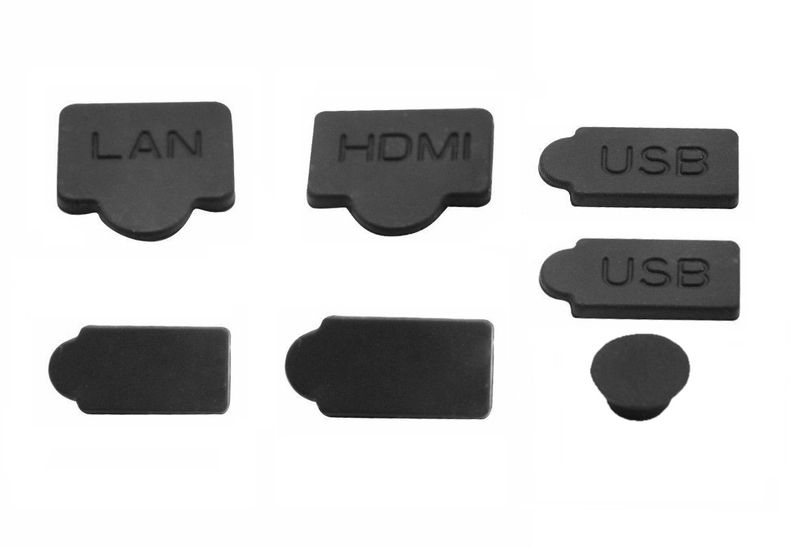 Black Silicone Dust Plugs Compatible with Ps5 7Pcs