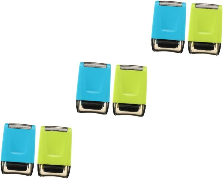 6 Pcs Convenient Privacy Rolling Stamps Wear-Resistant Seals for Address