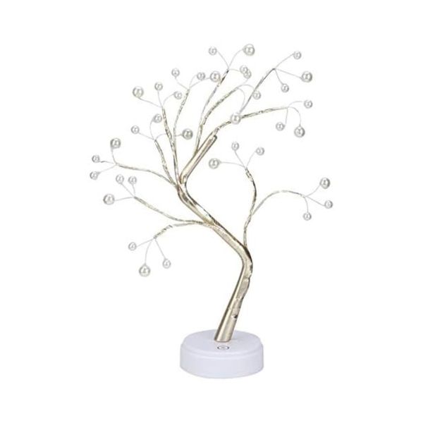 LED Bonsai Tree Desk Lamp USB &amp; Battery Powered, Touch Control Night Light