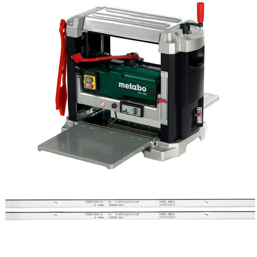 Metabo Bench Thicknesser Planer DH330 with 2 HSS Planer Blades DH330/316 Shop Today. Get it