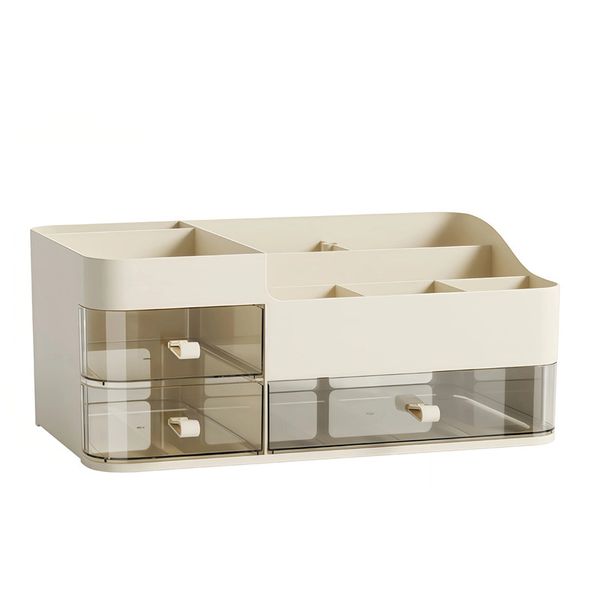 Drawer Makeup Organizer - Compact Design for Cosmetics and Office Supplies