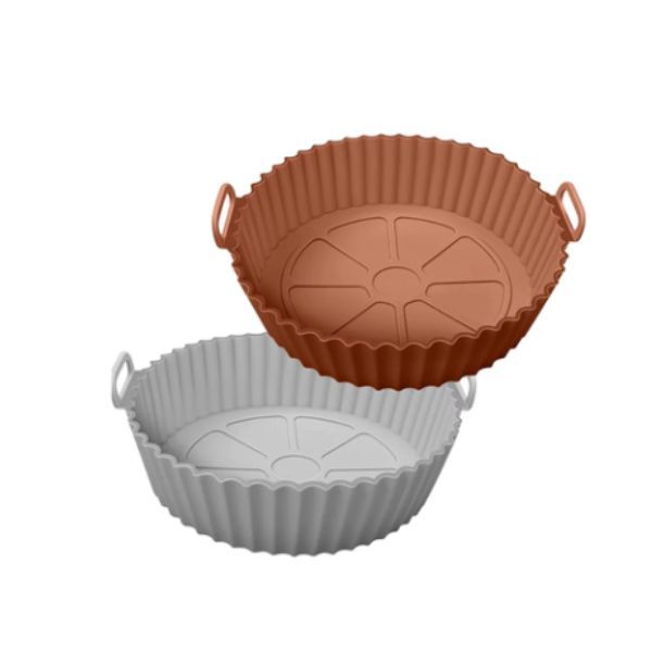2 x Reusable Silicone Air Fryer Liners Pots