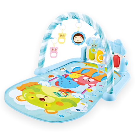 Multifunctional Baby Play Mat - Piano Gym - Toys for Babies - Blue