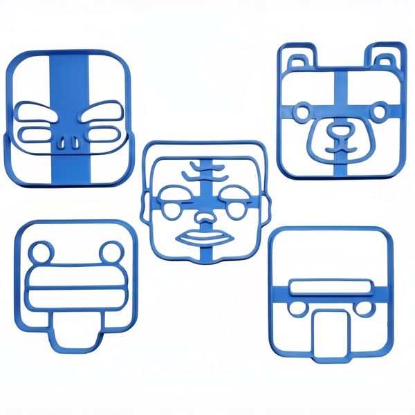 Minecraft Character Cookie Cutter Set - Large 3D Printed Cutters (5-Piece)