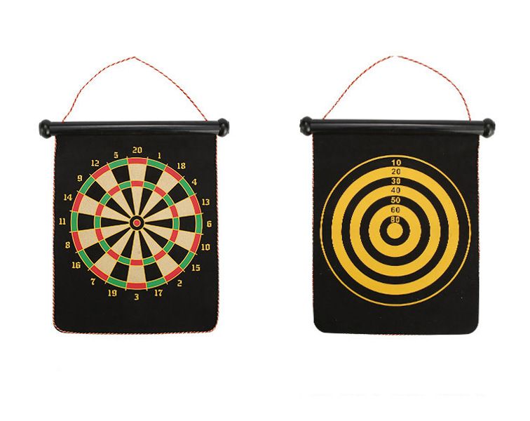 Olive Tree - Roll-up Double-sided Magnetic Dart Board Indoor / Outdoor