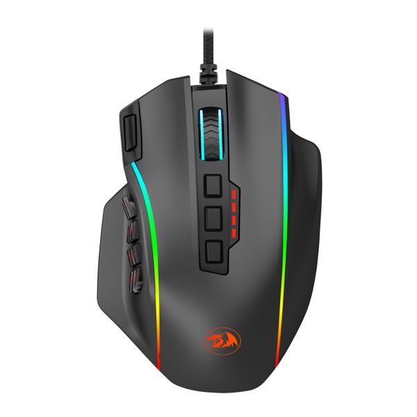 Redragon PERDICTION 12400DPI 19-Button RGB Gaming Mouse - Black