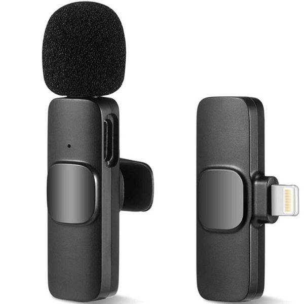 Professional Wireless Recording Compatible With iPhone Single Volgging Mic Plug &amp; Play.