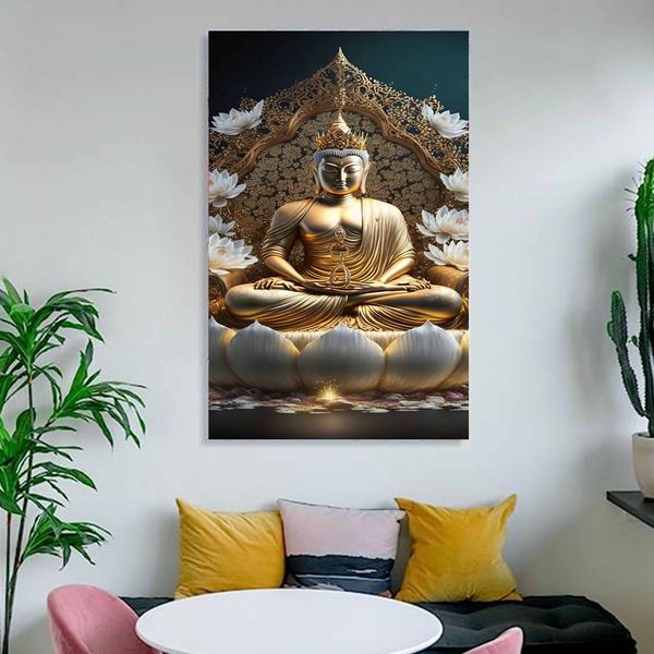 Grey Cotton Canvas Cm Home Decor Wall Art image