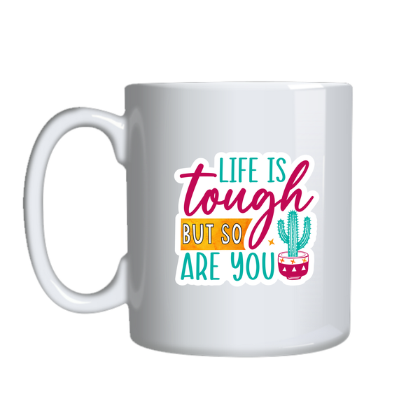 Tough Coffee Mugs Trendy Positive Vibes Graphic Cup Birthday Present 032