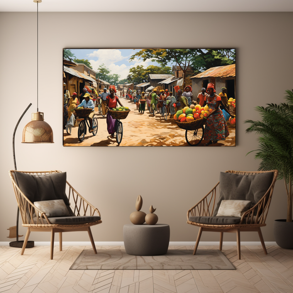 Canvas Wall Art - Market Day Ride - BK0224