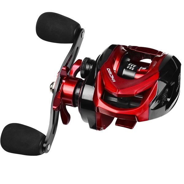 PROBEROS VHC120 Metal Fishing Baitcast Reel - 7.2:1 Gear Ratio, 8KG Drag