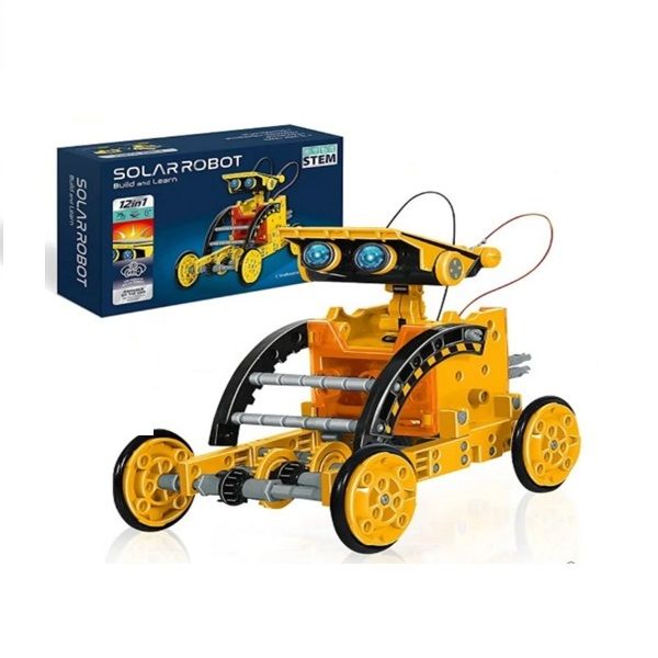 12-in-1 Solar Robot Kit - STEM Educational DIY Robotics Toy