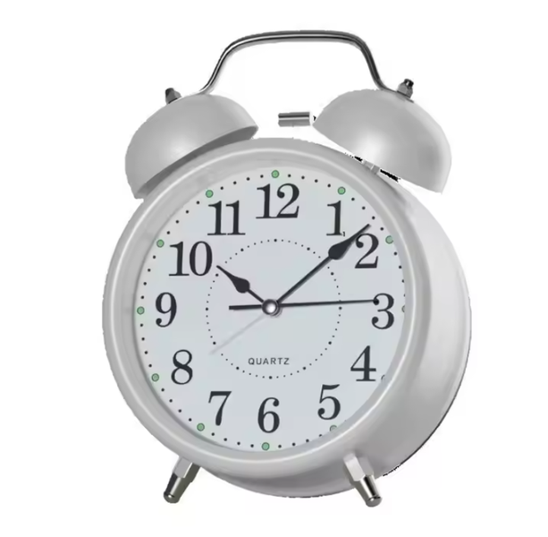 Vintage Twin Bell Alarm Clock - Classic Design, Loud &amp; Reliable