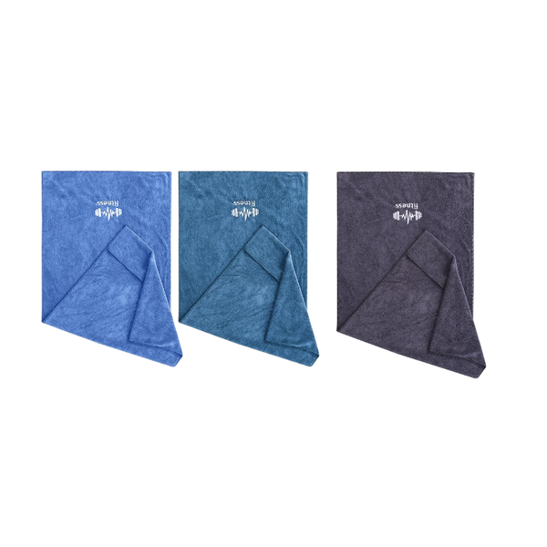 3-Pack Quick Dry Workout Towels - Soft Absorbent Outdoor Fitness