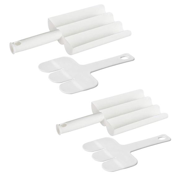 2 Piece Kitchen Triple Meatball Maker Meat Baller Spoon with Cutting Spade
