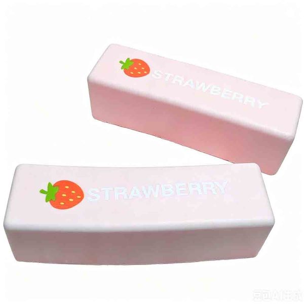 2Pcs Strawberry Chocolate Stick Squishies,Super Soft Slow Rising