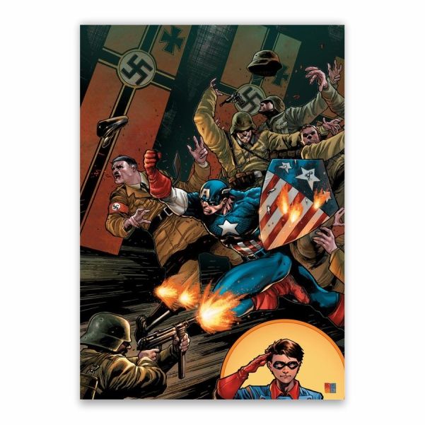 Captain America VS Nazis Poster - A1 | Shop Today. Get it Tomorrow ...