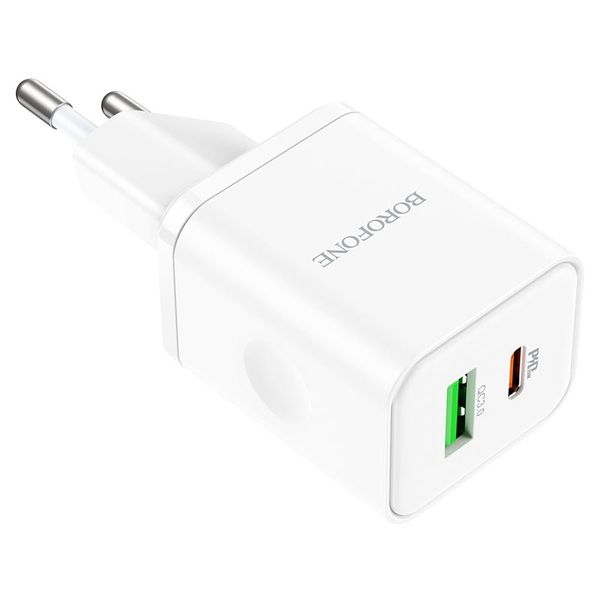 Fast USB-C Adapter Dual Port 20watt USB + Type C -BN7