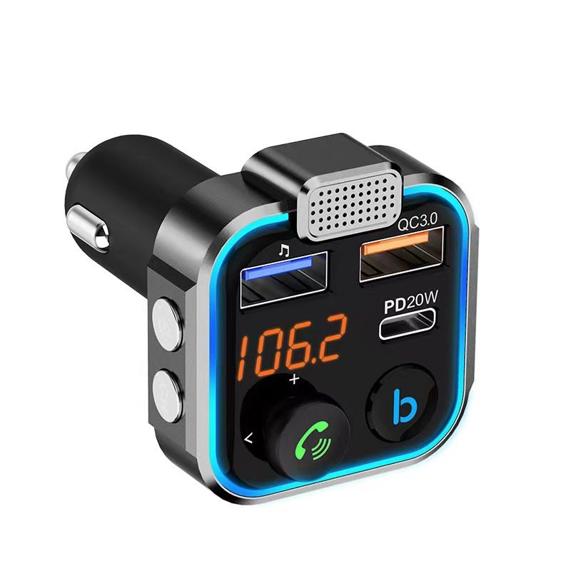 Car-mounted Bluetooth MP3 BT5.0 FM transmitter PD20W, mobile phone charger