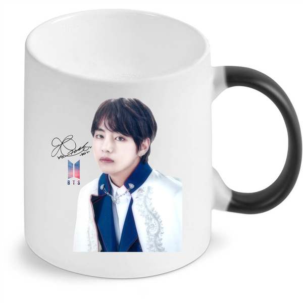 BTS-V Kpop PD4 Magic Colour Changing Coffee Mug (Standard 11Oz)