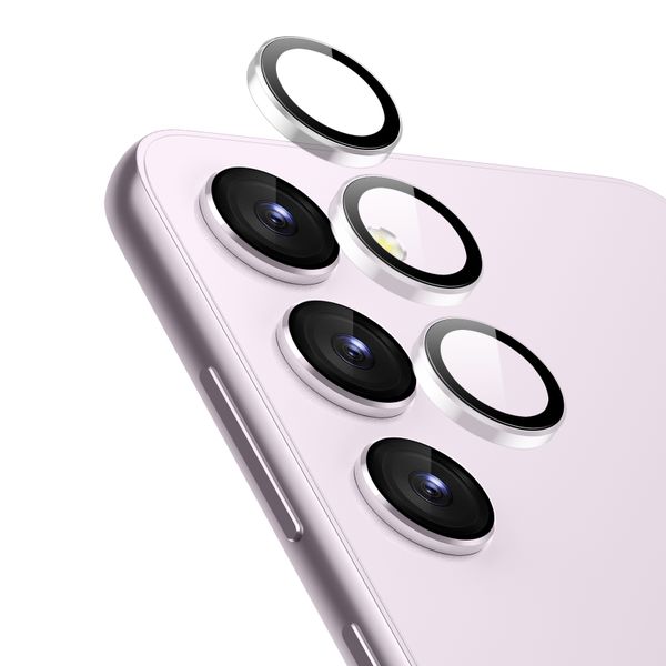 Metal Ring Camera Lens Tempered Glass Protector for SAMSUNG GALAXY S23