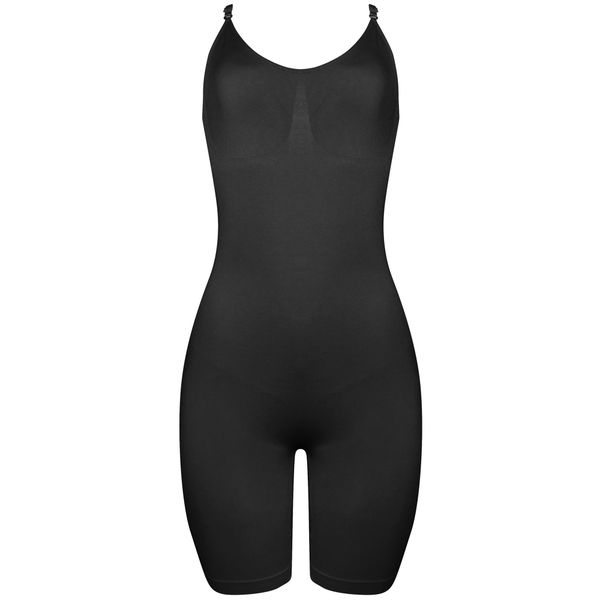Seamless Full Body Coverage Shapewear Bodysuit - Black