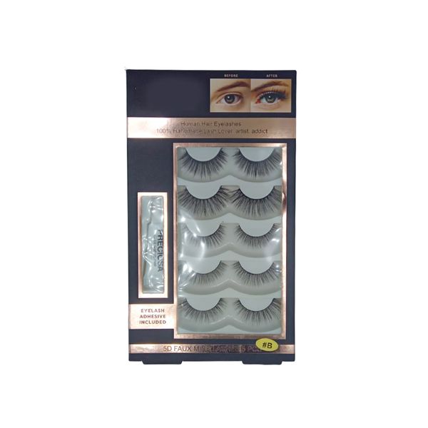5D Faux Mink Lashes 5 Pieces #B