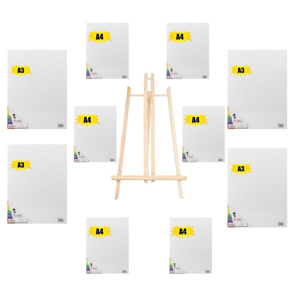 Craft Stationery A3 & A4 Canvases With Easel Set Of 11 Buy Online in