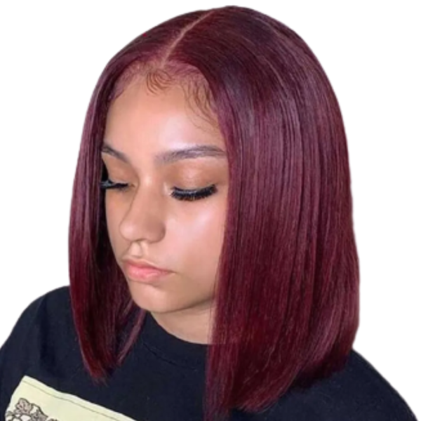 Full Frontal Maroon Brazilian Hair Wig "12".