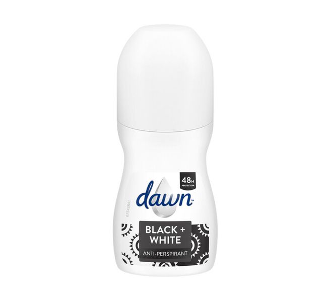 Dawn Roll On Women Invisible Black And White (6 x 45ml)