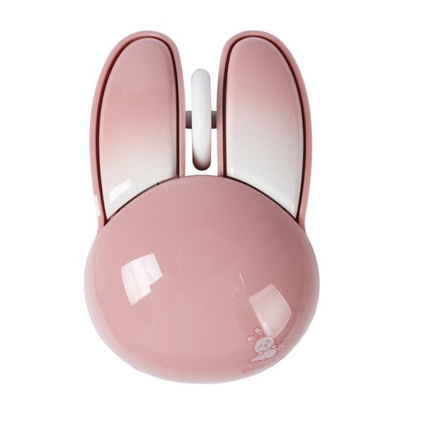 Portable Dual-mode Silent Bluetooth Wireless Cute Rabbit Gaming Mouse