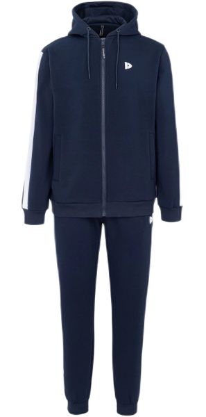 Donnay - Men's Fleece Tracksuit - Navy/White - Parallel Import