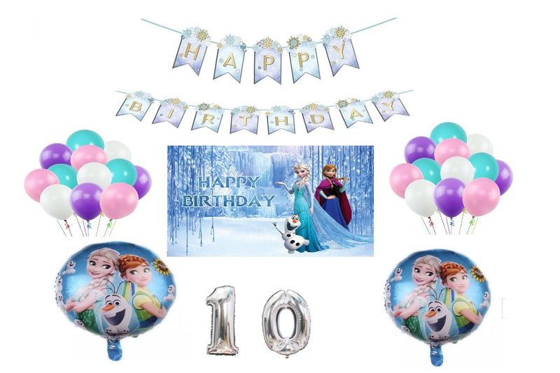 Frozen Party Decorations for 10 Years