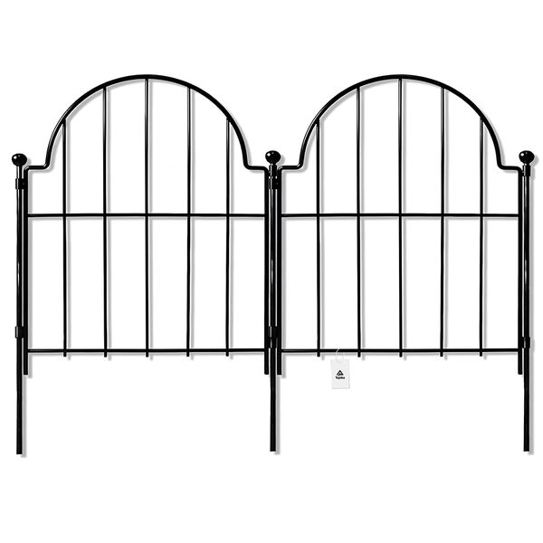 Topika Decorative Metal Garden Fence Rustproof Small Fence Panels for Yard