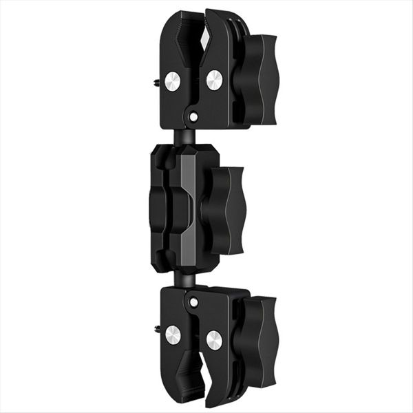 Camera Clamp Mount Clamp Adapter Double Head Multifunction Holder 6Cm