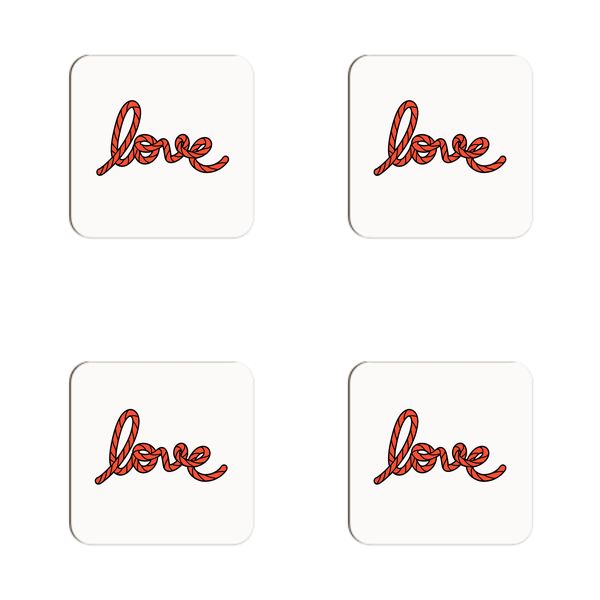Love Rope Coasters - Set of 4