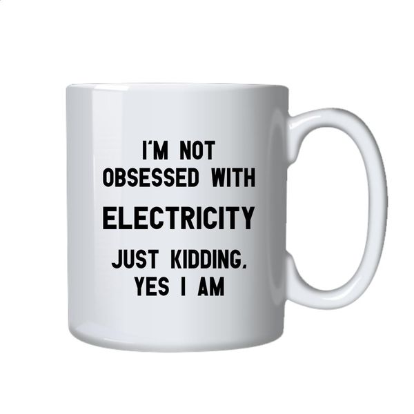 Electricity Coffee Mug - Best Electrician Gift For Birthday or Christmas