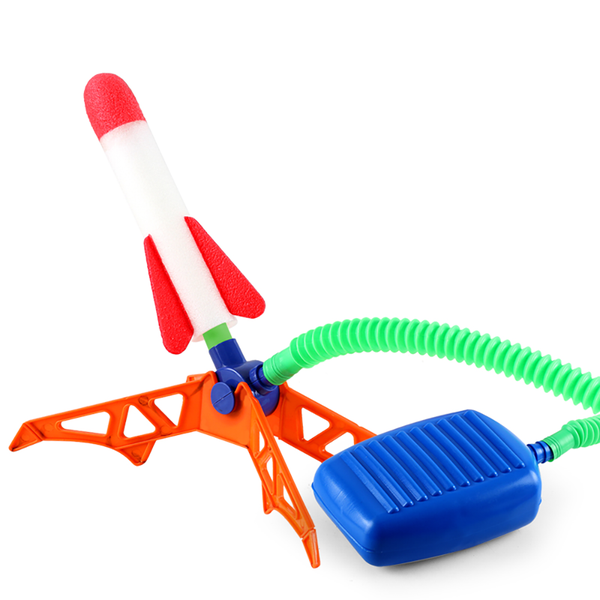 IPSTYLE Outdoor Children Air Stomp Rocket Launcher Toy Flying Foam Rockets