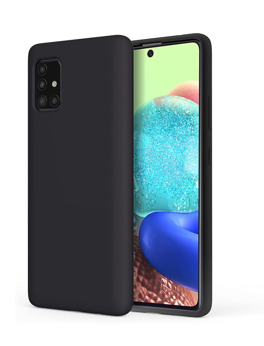 Liquid Silicone Back Case For Samsung A71 Black Shop Today. Get it